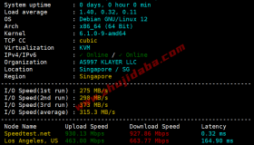 赤鱼网络:新加坡机房主机测评,新加坡线路测试 赤鱼网络:新加坡机房主机测评,新加坡线路测试
