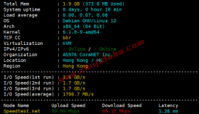 CUBECLOUD:香港CN2 GIA主机测评,优化线路测试 CUBECLOUD:香港CN2 GIA主机测评,优化线路测试