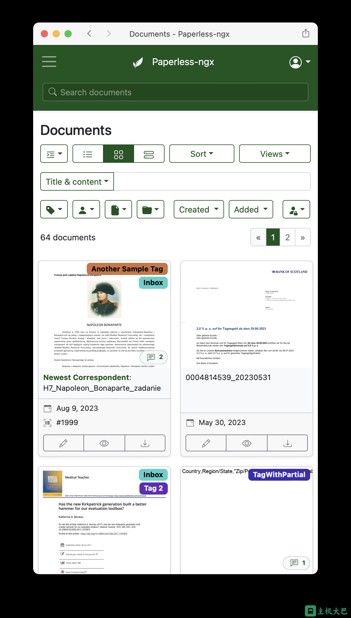 Paperless-ngx：开源文档管理系统